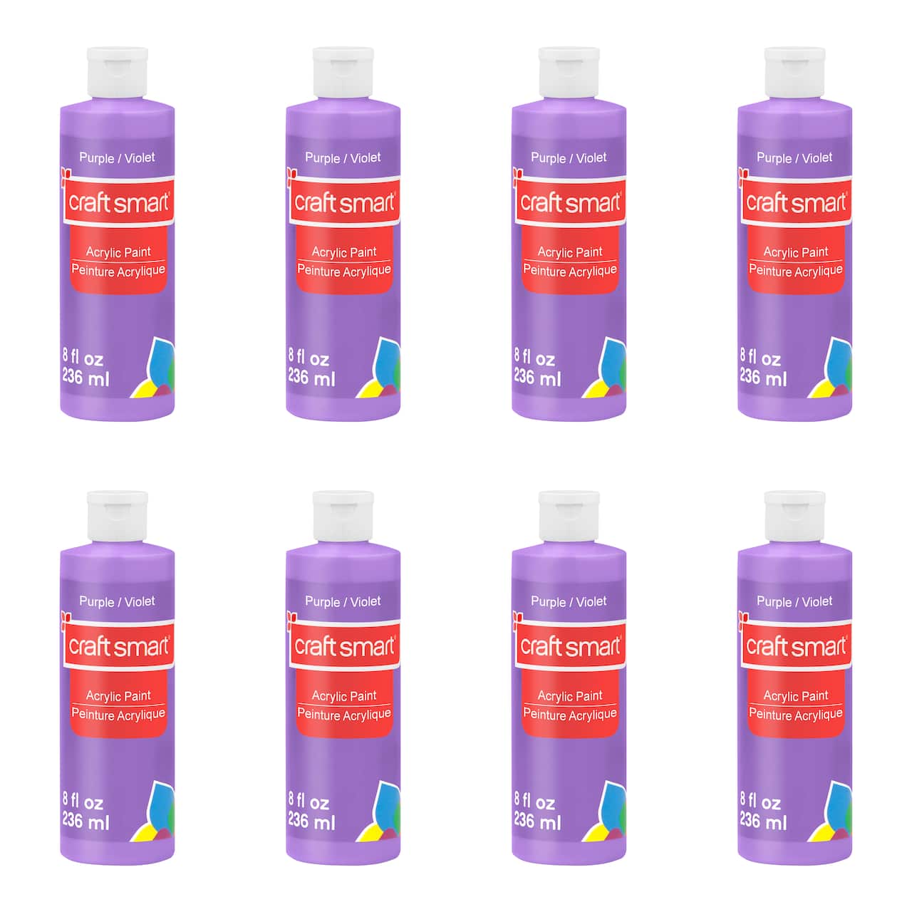 8 Pack: 8oz. Acrylic Paint by Craft Smart®